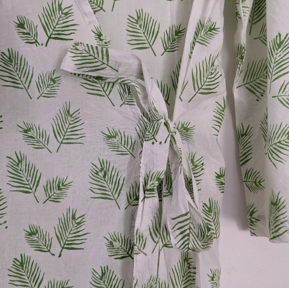 NWOT Guadelupe Design Laurel Leaf Wrap Dress - Picture 9 of 12